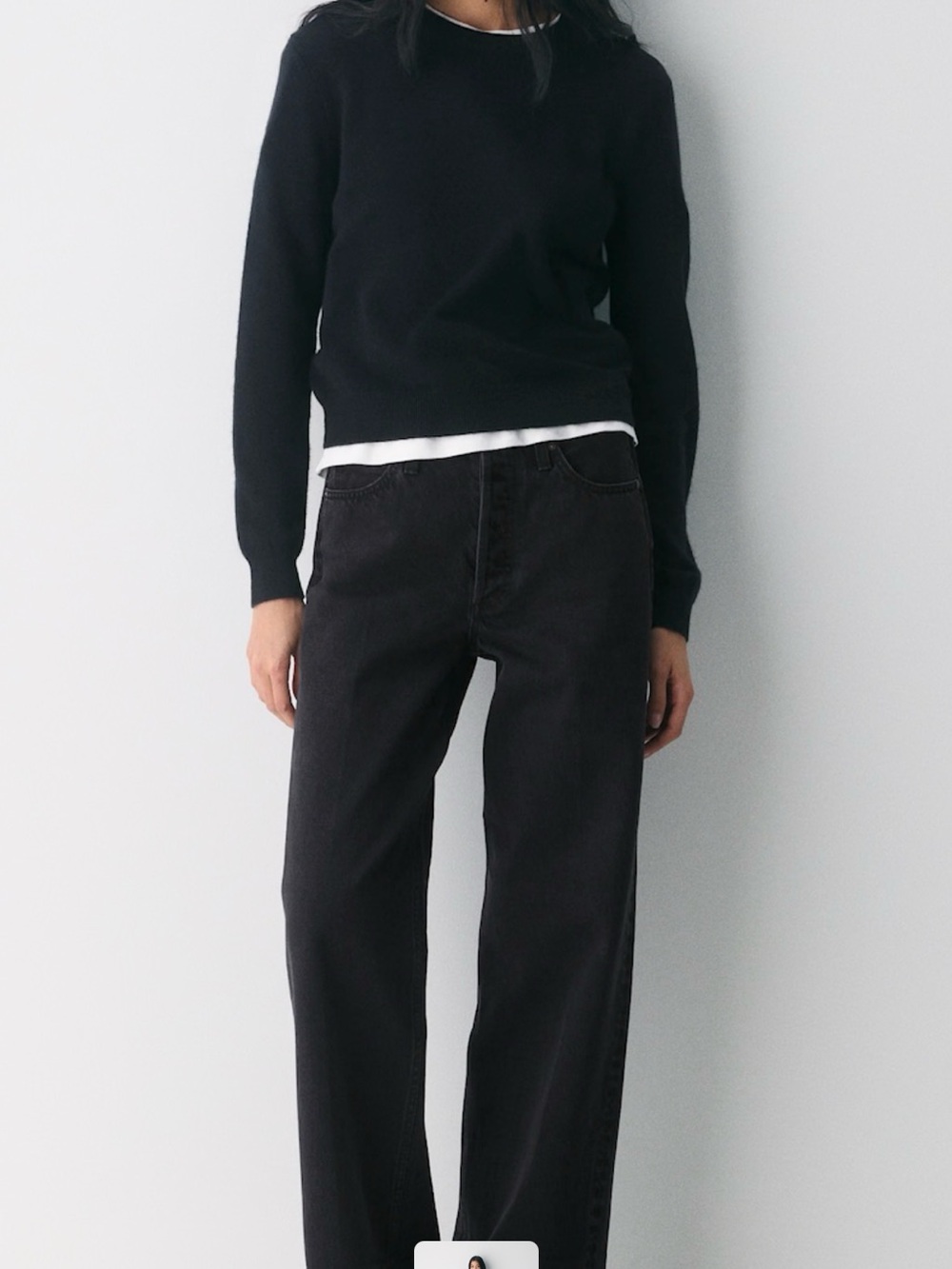 Aritzia Black Wide Leg Flare Jeans